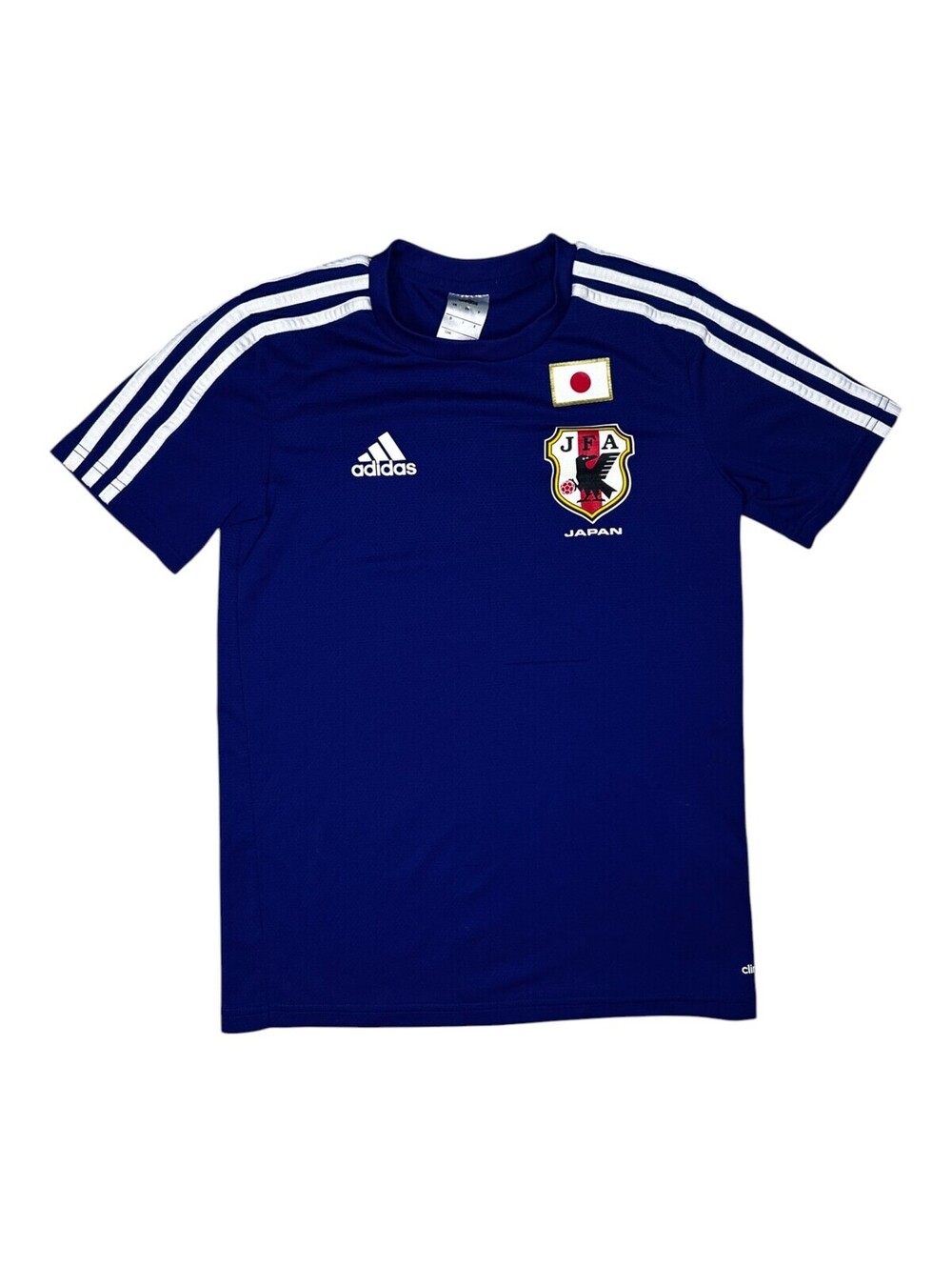 Adidas Japan Kids' Football Jersey Blue with White Stripes Size 160
